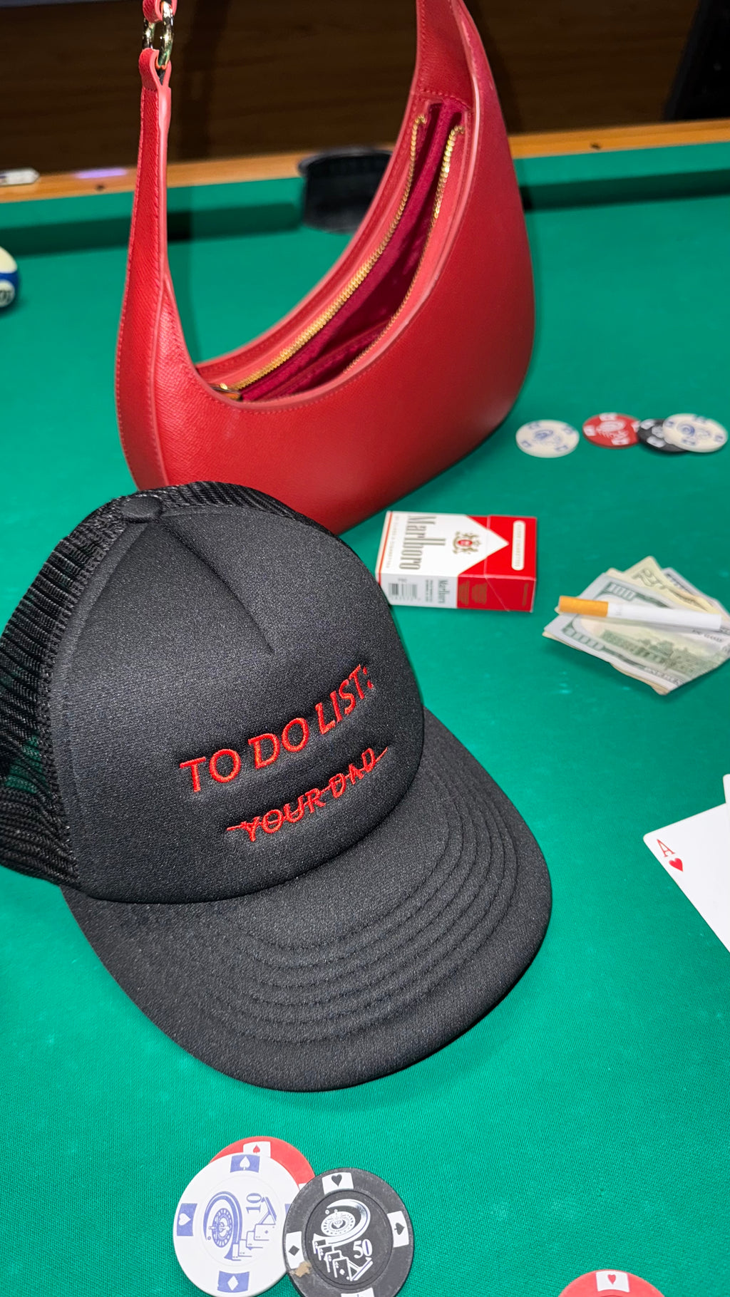 “To Do List: Your Dad” Trucker Hat